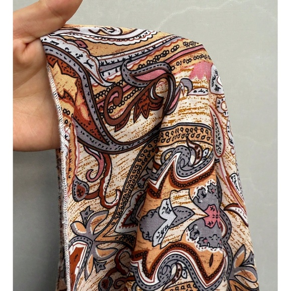 Boho paisley Print Split thigh Maxi Skirt - Picture 3 of 8